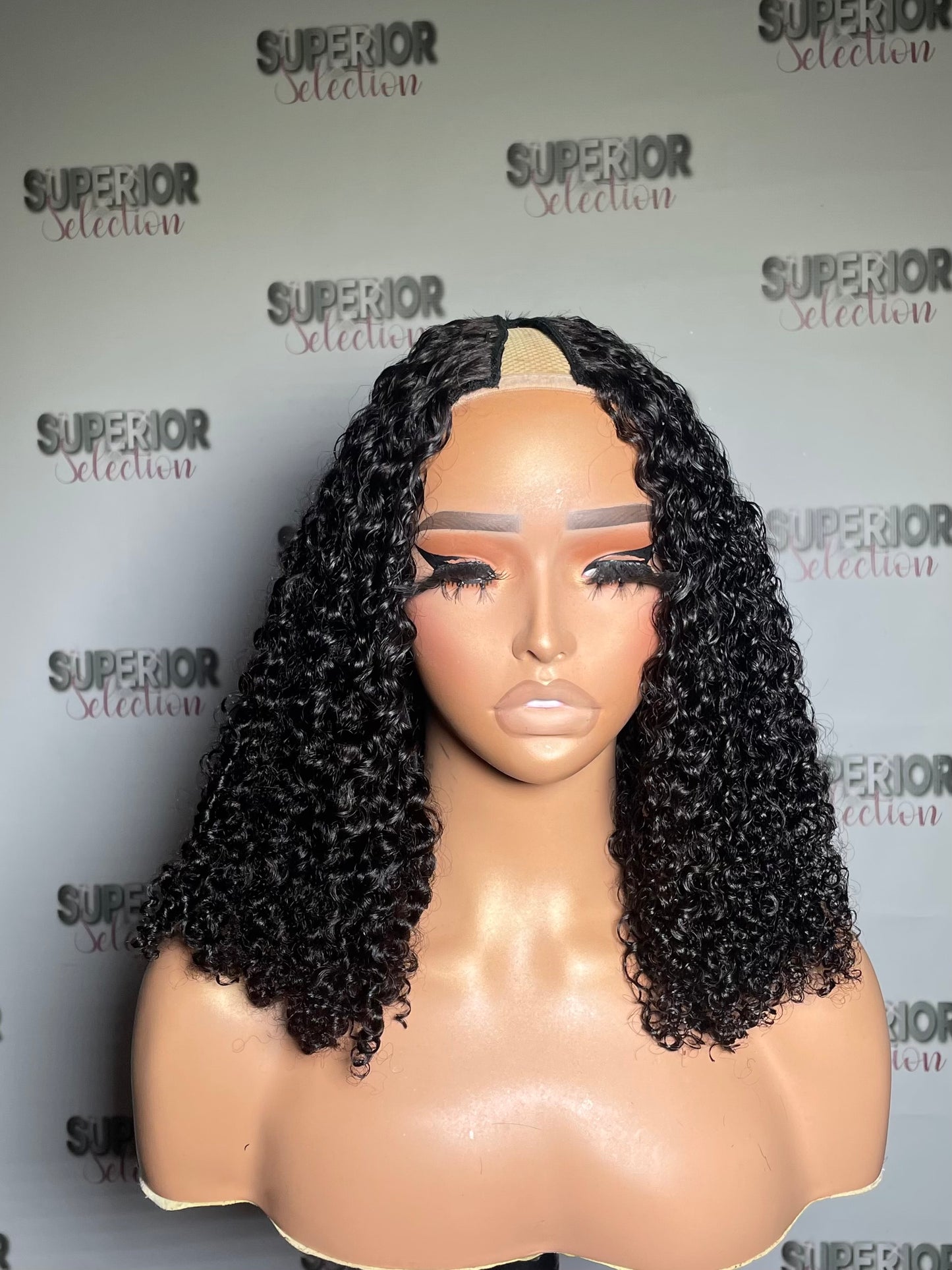Textured V-Part Wig
