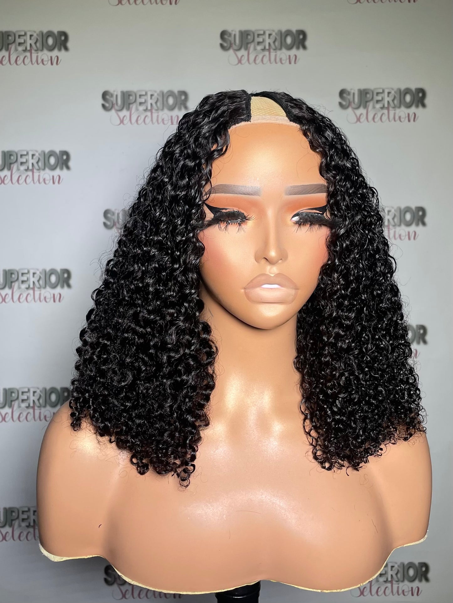 Textured V-Part Wig