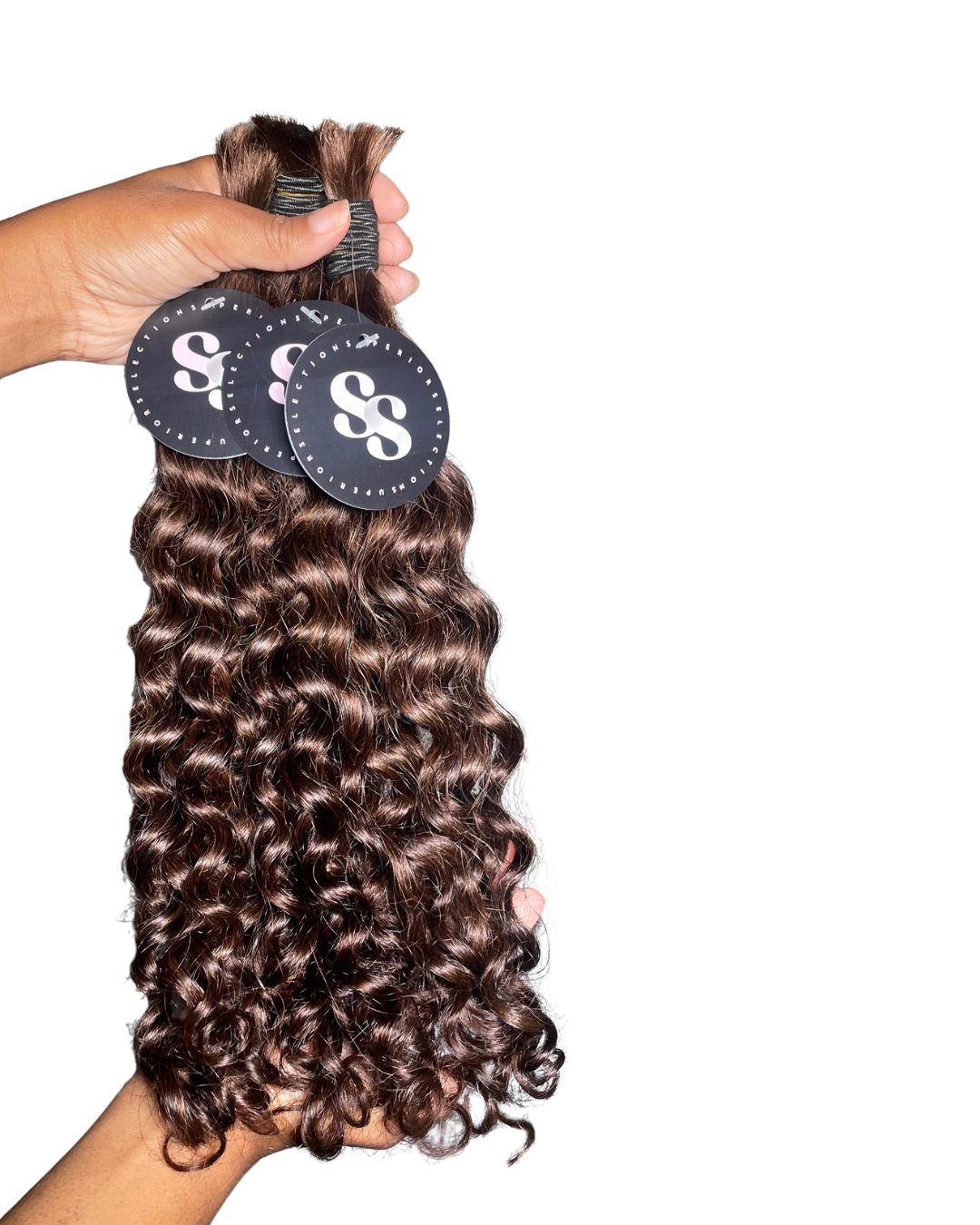 Color #4 Italian Curly Bulk Hair (RTS)