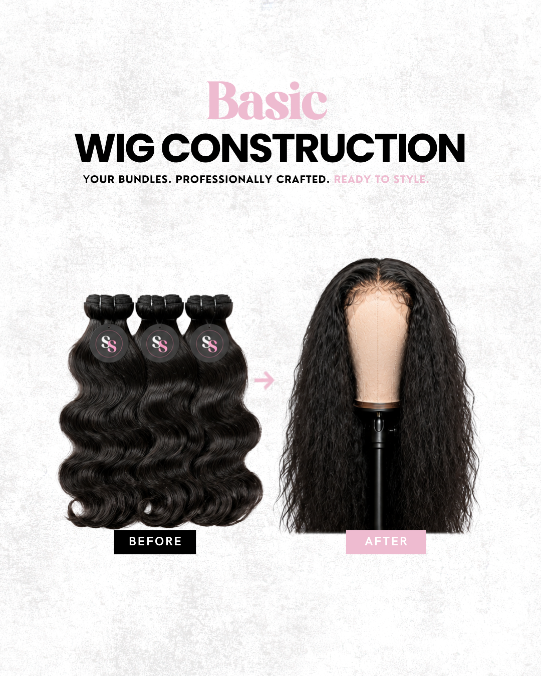 Supply Your Own Hair- Basic Wig Construction Service